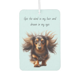 Langhaar-Dachshund Autolufterfrischer