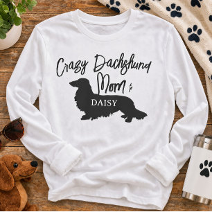 Langhaar-Dachshund-Hundemama Personalisiert T-Shirt