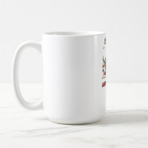 Langhaar-Dachshund, noch längerer Schal Kaffeetasse