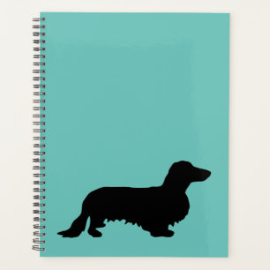 Langhaar-Dachshund - Silhouette 1 Planer