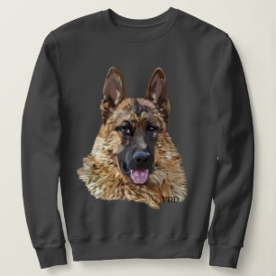 Langhaar Deutscher Schäferhund Sweatshirt