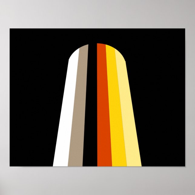 Langhaar-Stolzflagge Poster (Vorne)