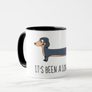 Langhaardachshund 325ml Kombitasse Tasse