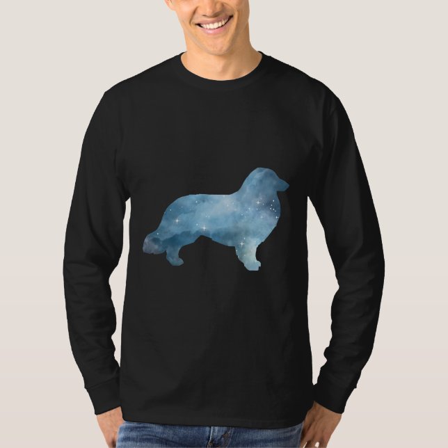 Langhaarige Dackel T-Shirt (Vorderseite)