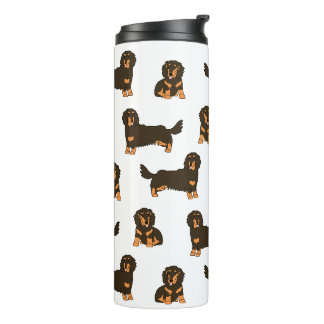 Langhaarige Dackel Thermosbecher