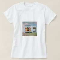 Langhaarige Dackeln Schwingen des Tee-Shirts