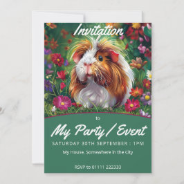 Langhaarige Guinea Schweinefleisch von Blume Einladung