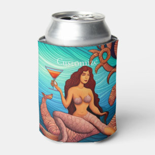 Langhaarige Martini Mermaid Thunder_Cove Dosenkühler
