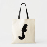 Langhaarige Schwarze Katze | Cooles Kitty Side Eye