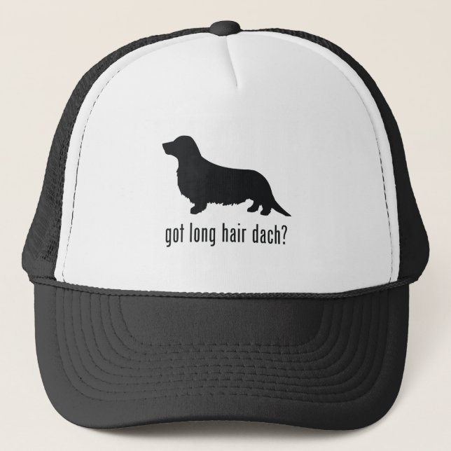 Langhaariger Dachsund Truckerkappe (Vorderseite)