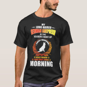Langhaariger Deutscher Schäferhund Gsd T-Shirt