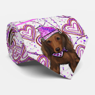 LANGHAARIGER ROTER DOXIE KRAWATTE