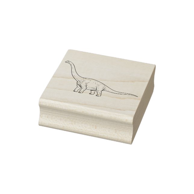 Langhals-Brachiosaurus Sanfter Riese Design Gummistempel (Stempel)