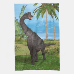 Langhalsdinosaurier-Dschungel-Abenteuer Handtuch