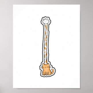 Langhalskatze Poster