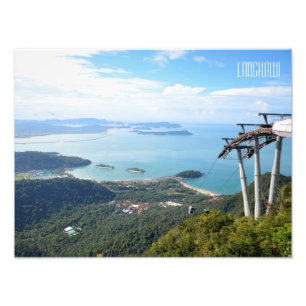 Langkawi Cable Car Aeriel View Travel Souvenir Fotodruck