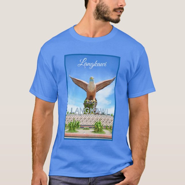 Langkawi Eagle Statue Malaysia Vacation Souvenir T-Shirt (Vorderseite)