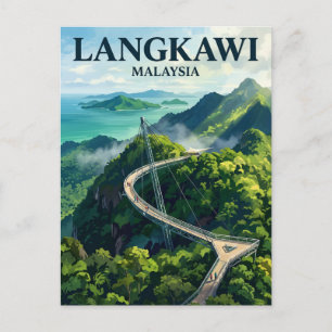 Langkawi Sky Bridge Malaysia Postkarte