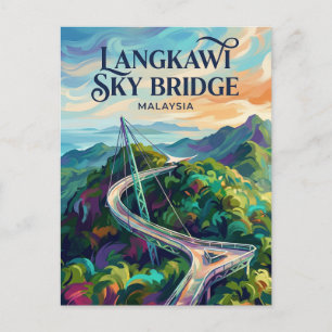 Langkawi Sky Bridge Malaysia Postkarte
