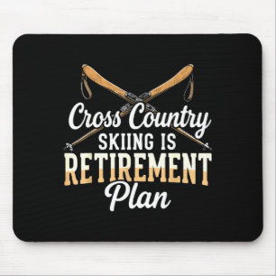 Langlauf ist Ski-Rentner Männer Mousepad