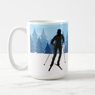 Langlauf-Ski-Design-Kaffeetasse Kaffeetasse
