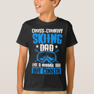 Langlauf-Ski-Vater wie ein normaler Vater, aber co T-Shirt