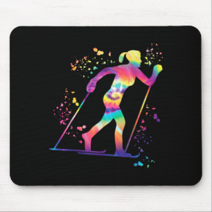 Langlauf-Skifahrer Nordic-XC-Skiing Mousepad
