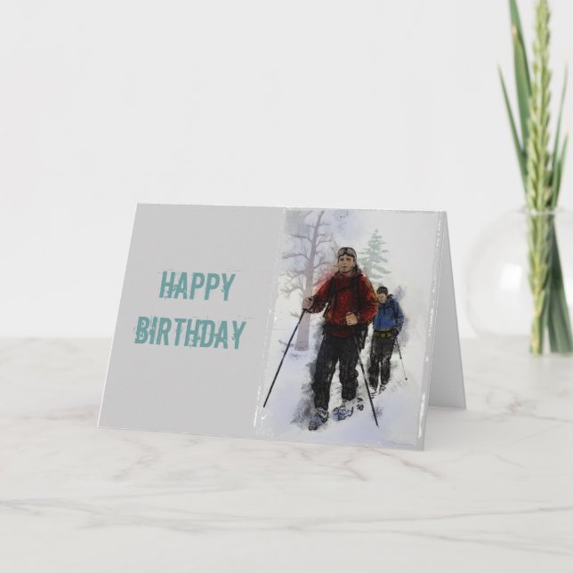 Langläufer Karte (Vorderseite)