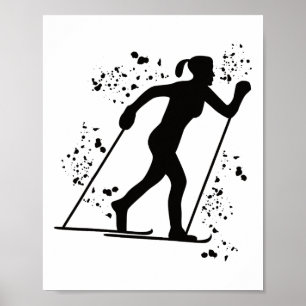 Langläufer Nordic Xc Skifahren _2 Poster