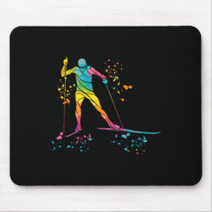Langläufer Nordic XC Skifahren _4 Mousepad