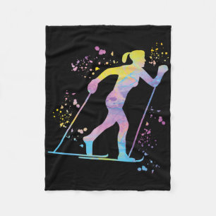 Langläufer Nordic XC Skifahren Fleecedecke