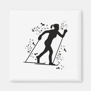 Langläufer Nordic Xc Skilanglauf _2 Magnet