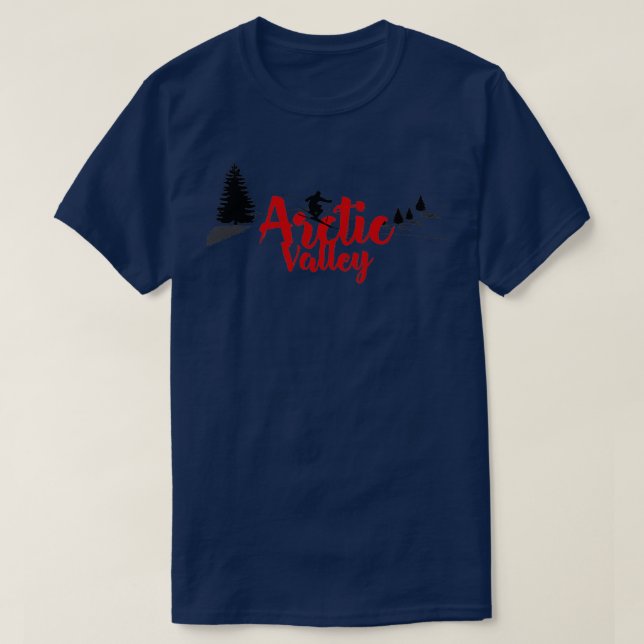 Langlaufloipe Arctic Valley T-Shirt (Design vorne)