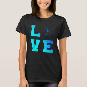 Langlaufloipe Skaten - Klassisches Langlaufen T-Shirt