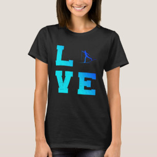 Langlaufloipe Skaten - Klassisches Langlaufen T-Shirt
