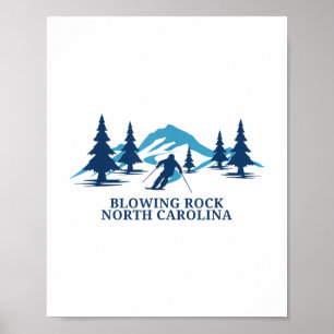 Langlaufloipen Nord Carolina Skigebiet Skie Poster