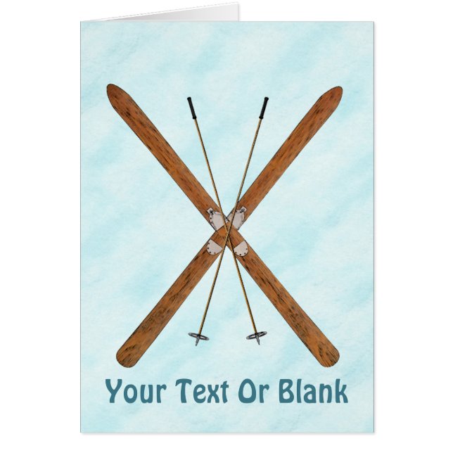 Langlaufski im Schnee (Vorne)