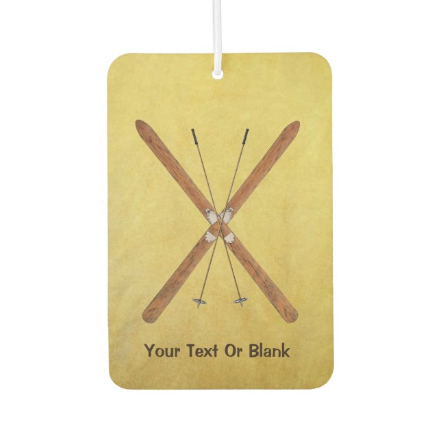 Langlaufskier und Polen Autolufterfrischer (Vorderseite)