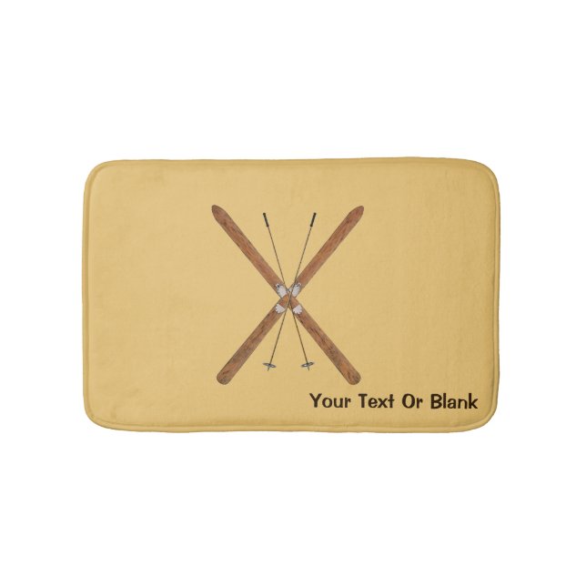 Langlaufskier und Polen Badematte (Vorderseite)