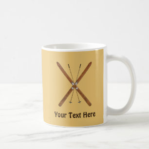 Langlaufskier und Polen Kaffeetasse