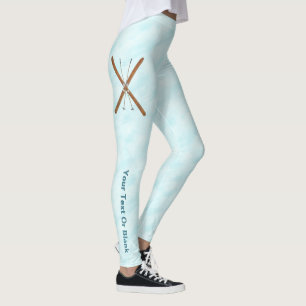 Langlaufskier und Polen Leggings