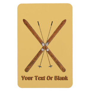 Langlaufskier und Polen Magnet