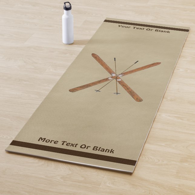 Langlaufskier und Polen Yogamatte (Beispiel)