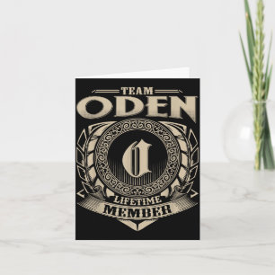 Langlebensmitglied von Team Oden Lustiger Familien Karte