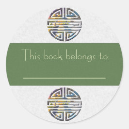 Langlebigkeit-Hochzeit Runder Aufkleber