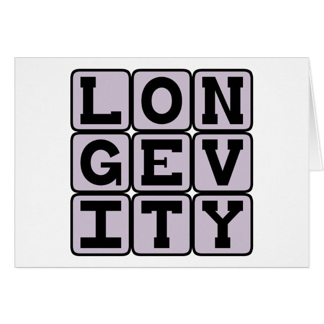Langlebigkeit, Langlebigkeit (Vorderseite (Horizontal))