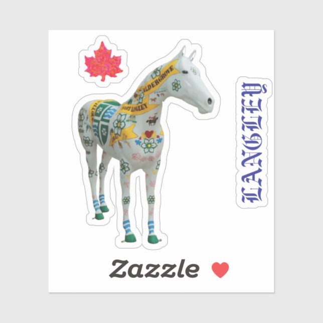 LANGLEY AUFKLEBER (Blatt)