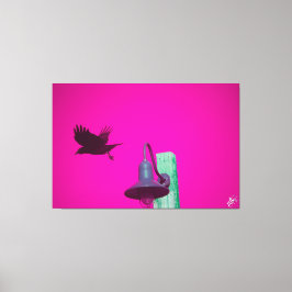 Langley Crow auf der Light Post Series #12 Leinwanddruck