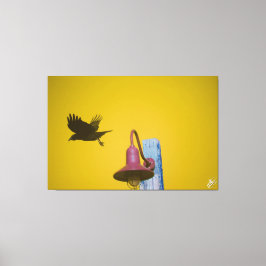 Langley Crow auf der Light Post Series #4 Leinwanddruck