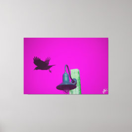 Langley Crow auf der Light Post Series #8 Leinwanddruck